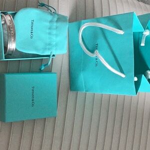 Tiffany & Co cuff bracelet sterling silver/ vintage 1990's (unisex/women/men)